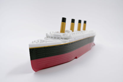 Port side view of the submersible Starlight Edition Titanic model.